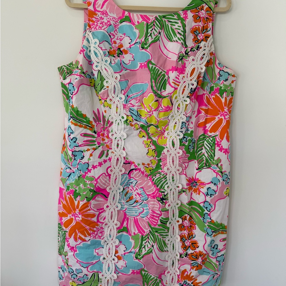 Lilly Pulitzer Pink and Green Floral Dress